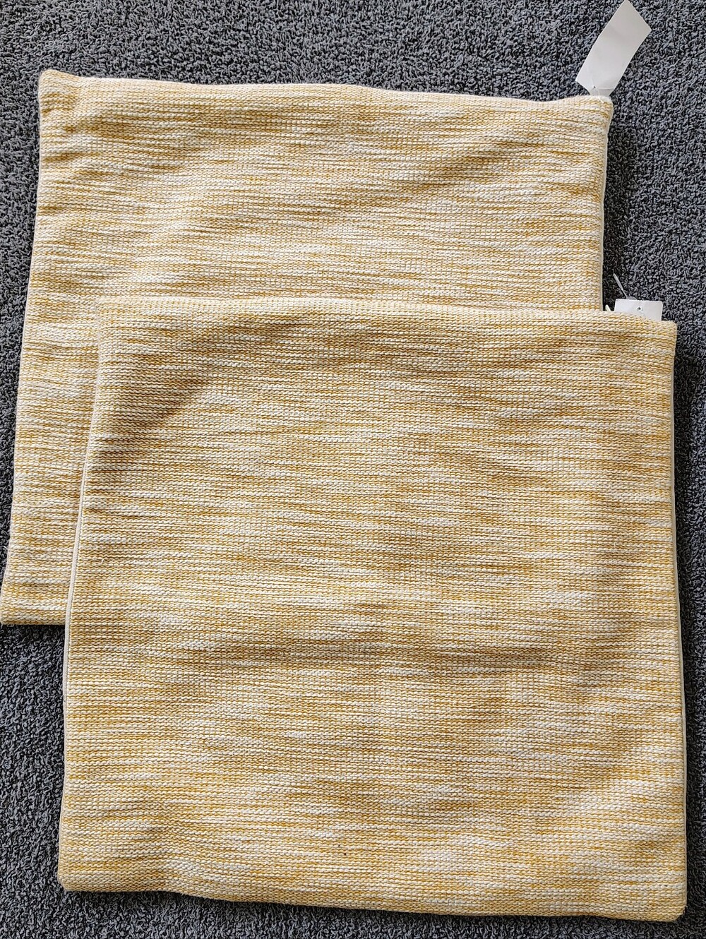 Kohl's Textured Weave Decorative Pillow Covers Yellow/Ivory 20X20